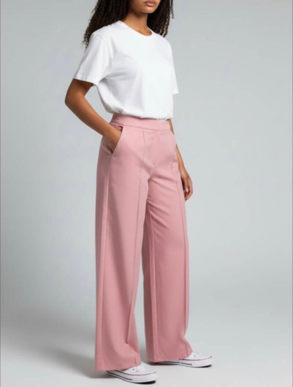 Pantalon wide leg tall
