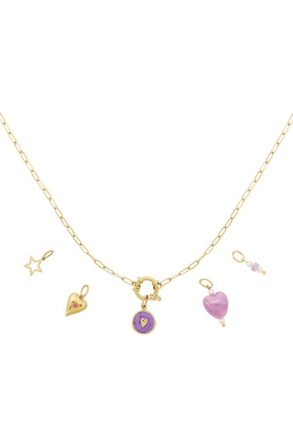 DIY ketting purple love