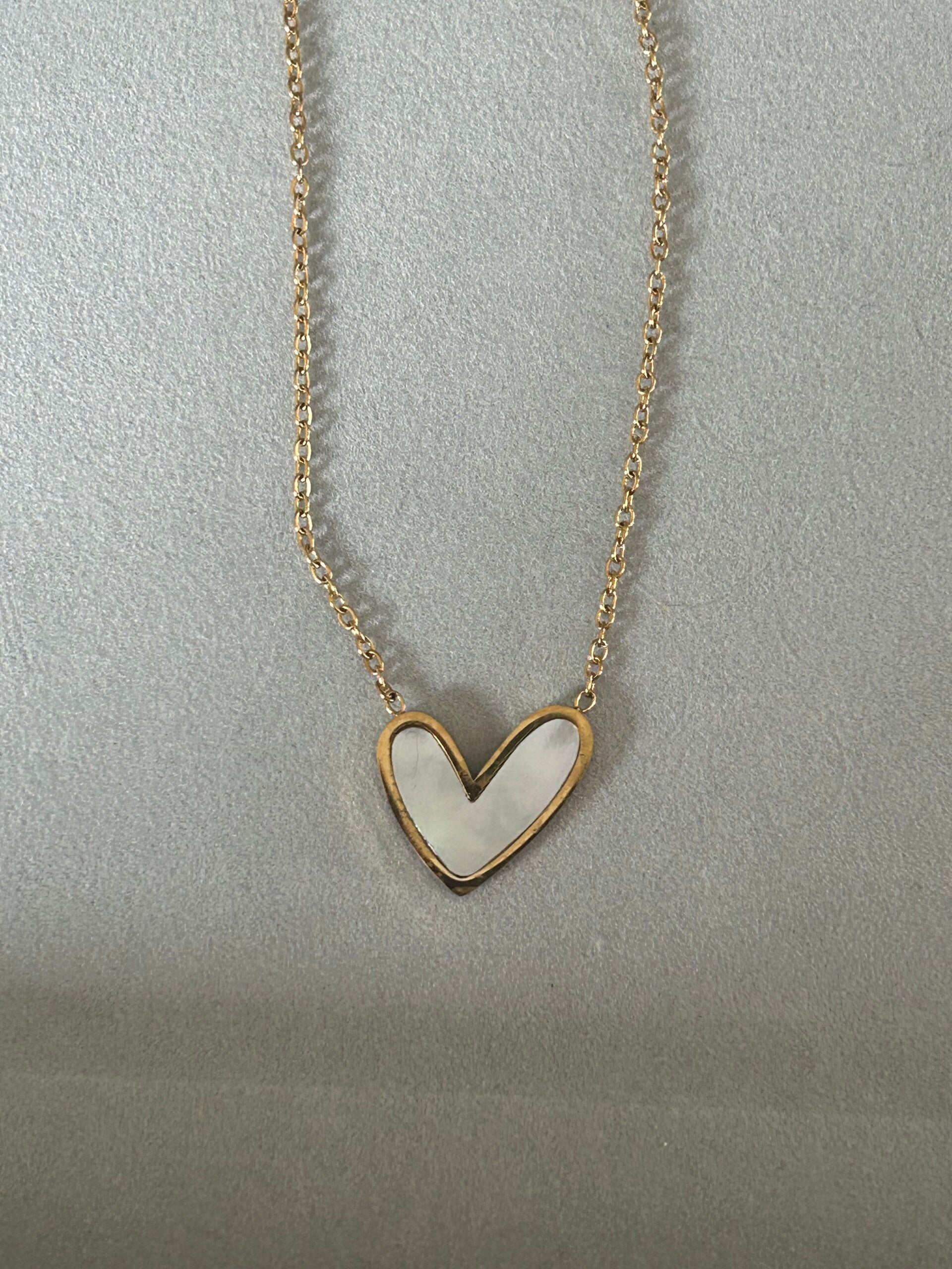 Ketting marble heart