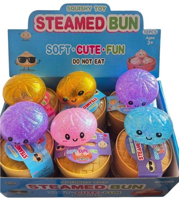 Dumpling squishy waterballs glitter 8,5 cm