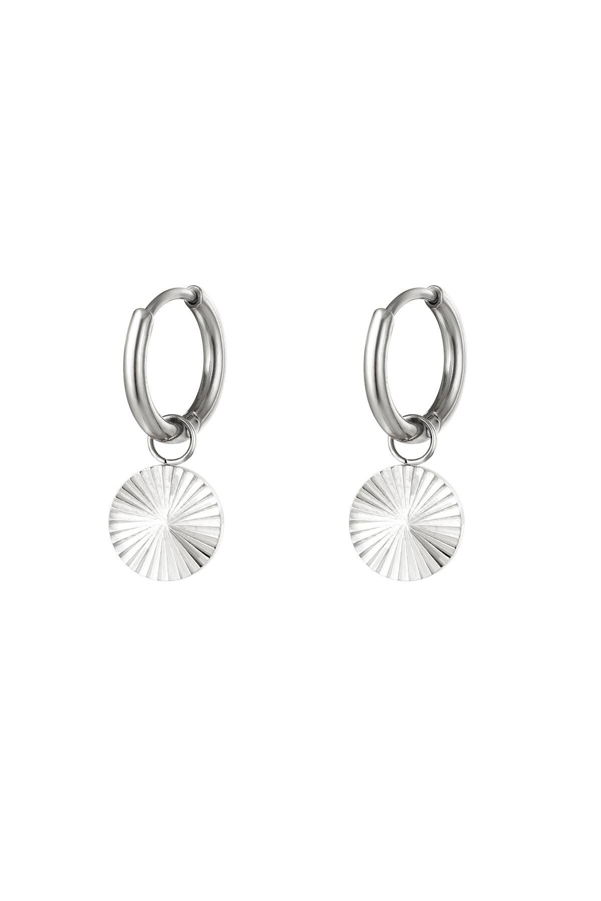 Oorbellen cirkel zilver