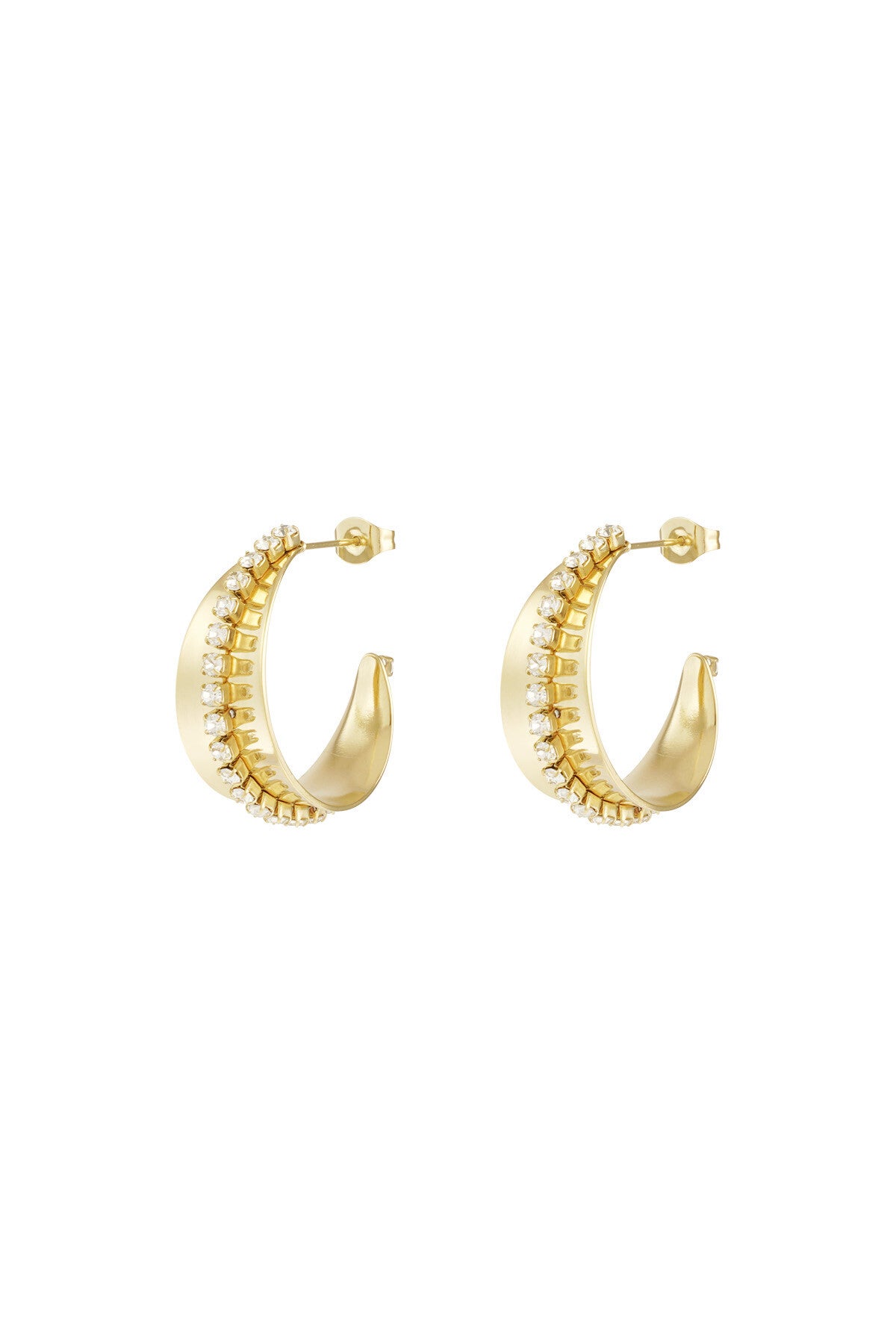 Sparkle & shine hoops oorbellen
