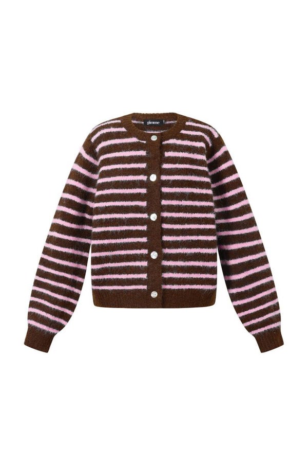 Gebreid vest strepen