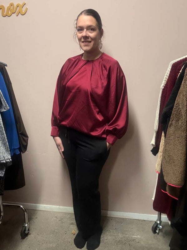 Satijnen blouse