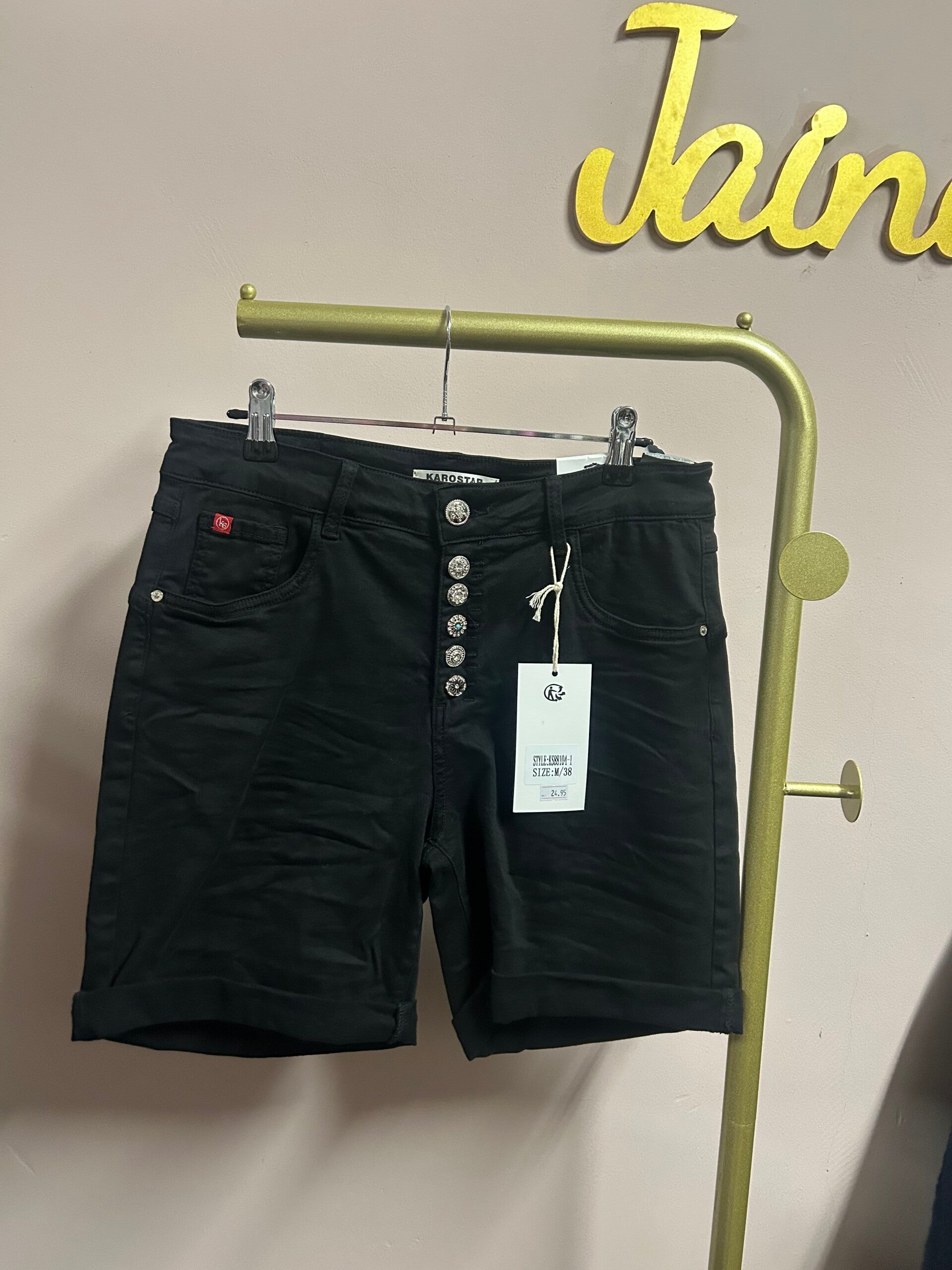 Zwarte korte broek Karostar