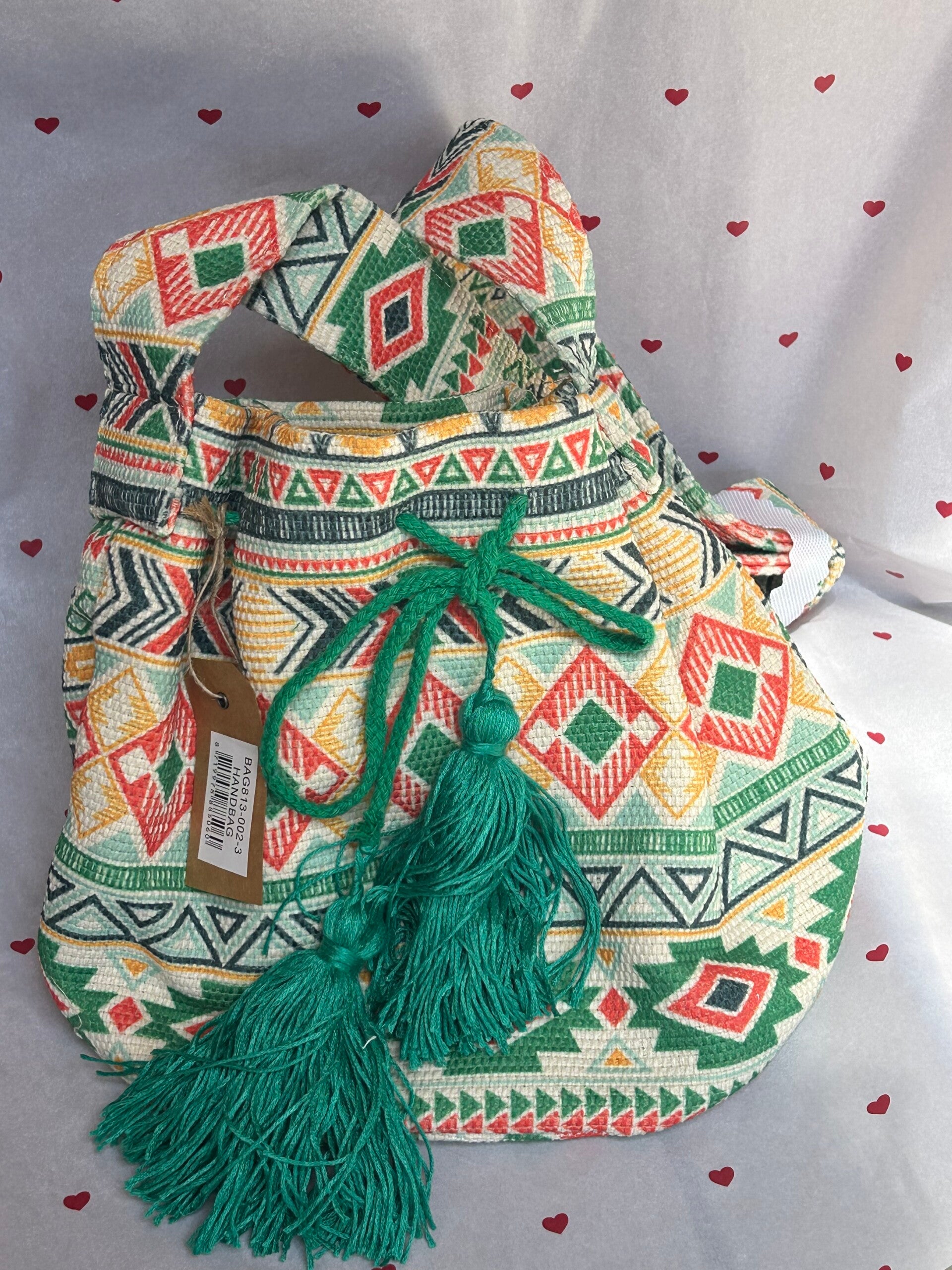 Ibiza bucket bag groen