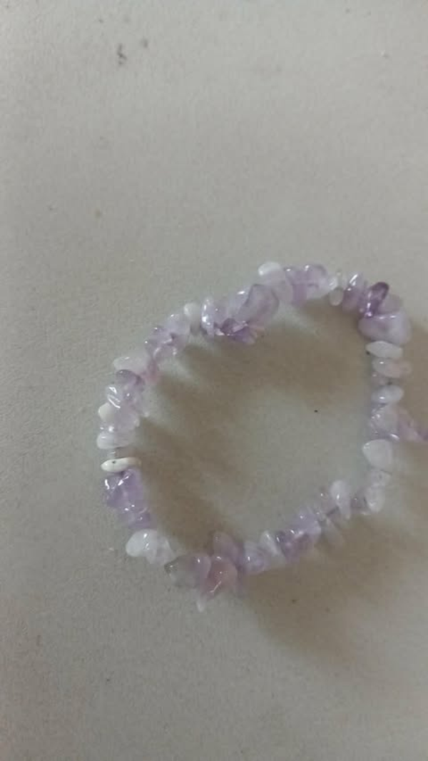 bracelet amethyste lavande chips