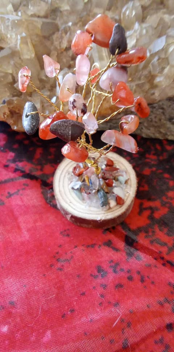 Arbre du bonheur en Cornaline