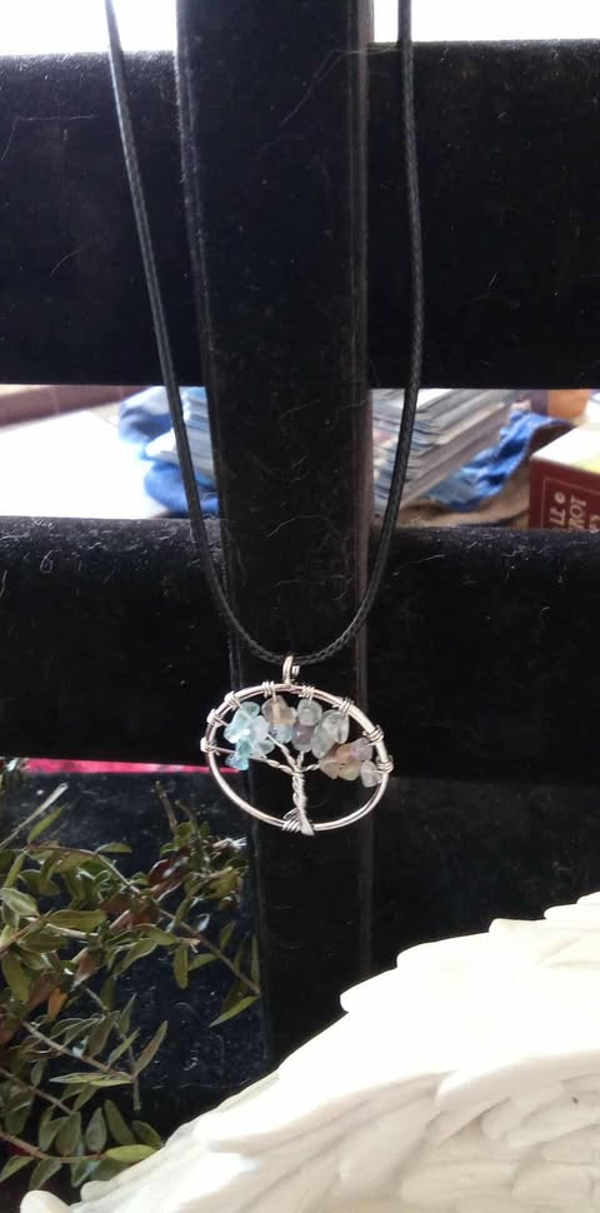 Collier arbre de vie fluorite