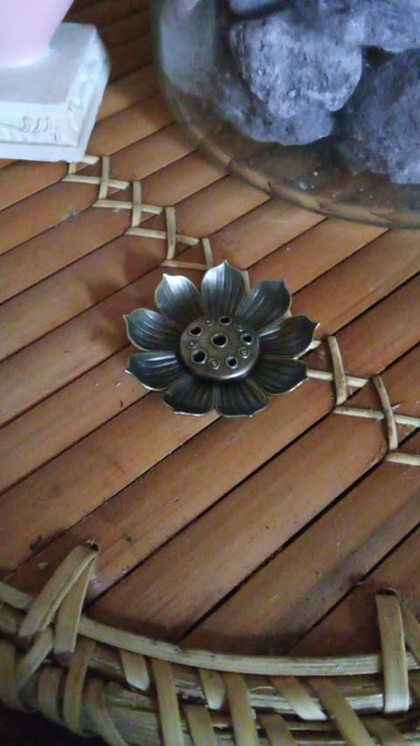 porte encens  fleur de lotus