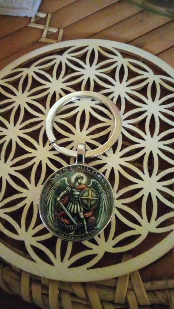 Porte-Clé médaille  Défenseurs Saint Michel