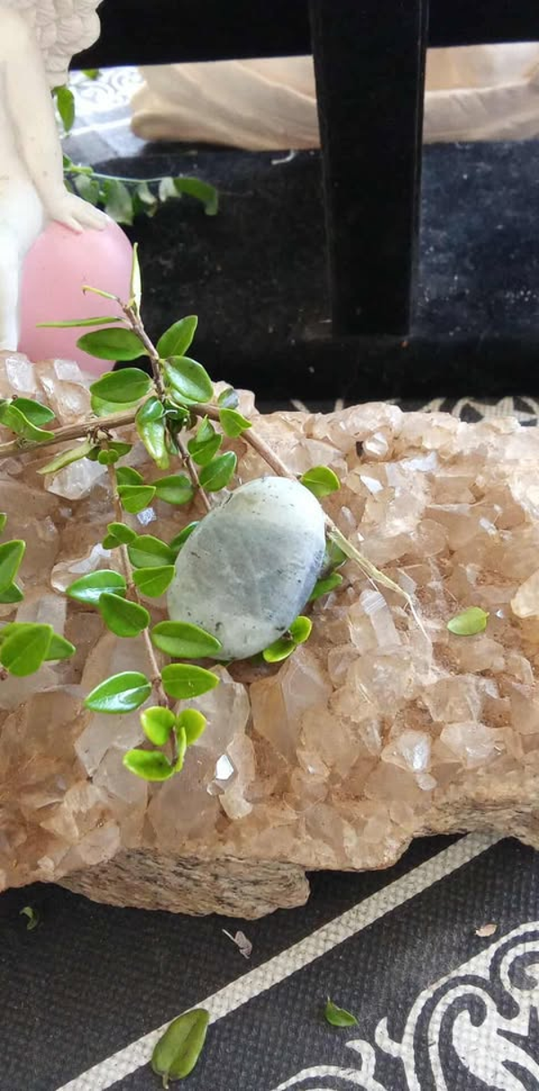 pendentif pierre percee labradorite
