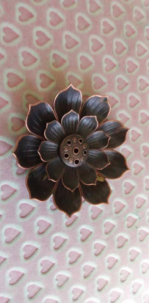 porte encens  fleur de lotus