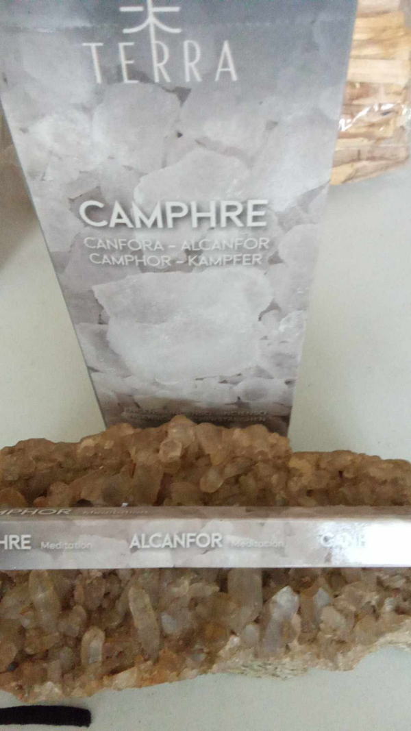Encens TERRA Camphre 8 Bts sans charbon
