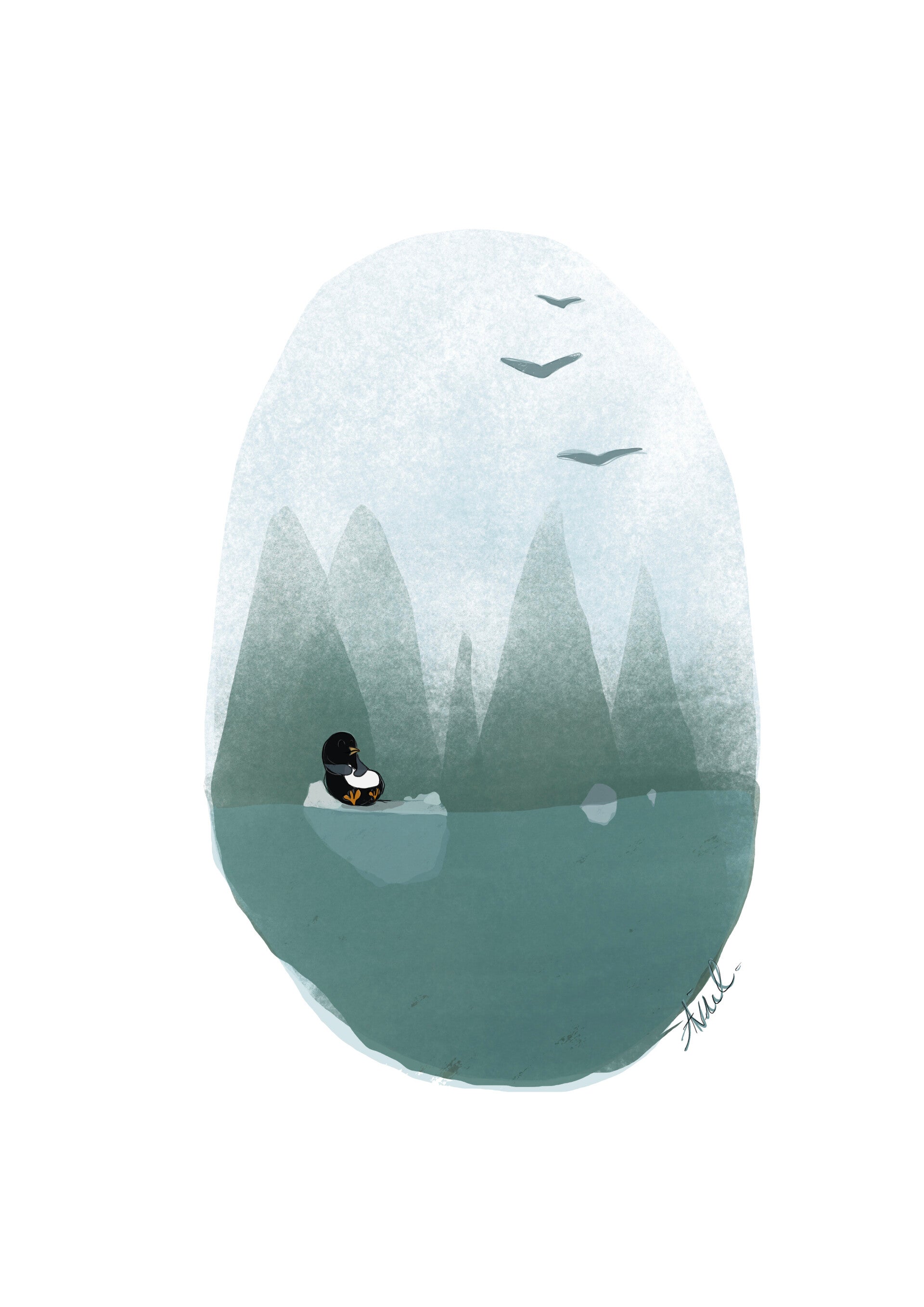 Carte « Le repos du pêcheur »