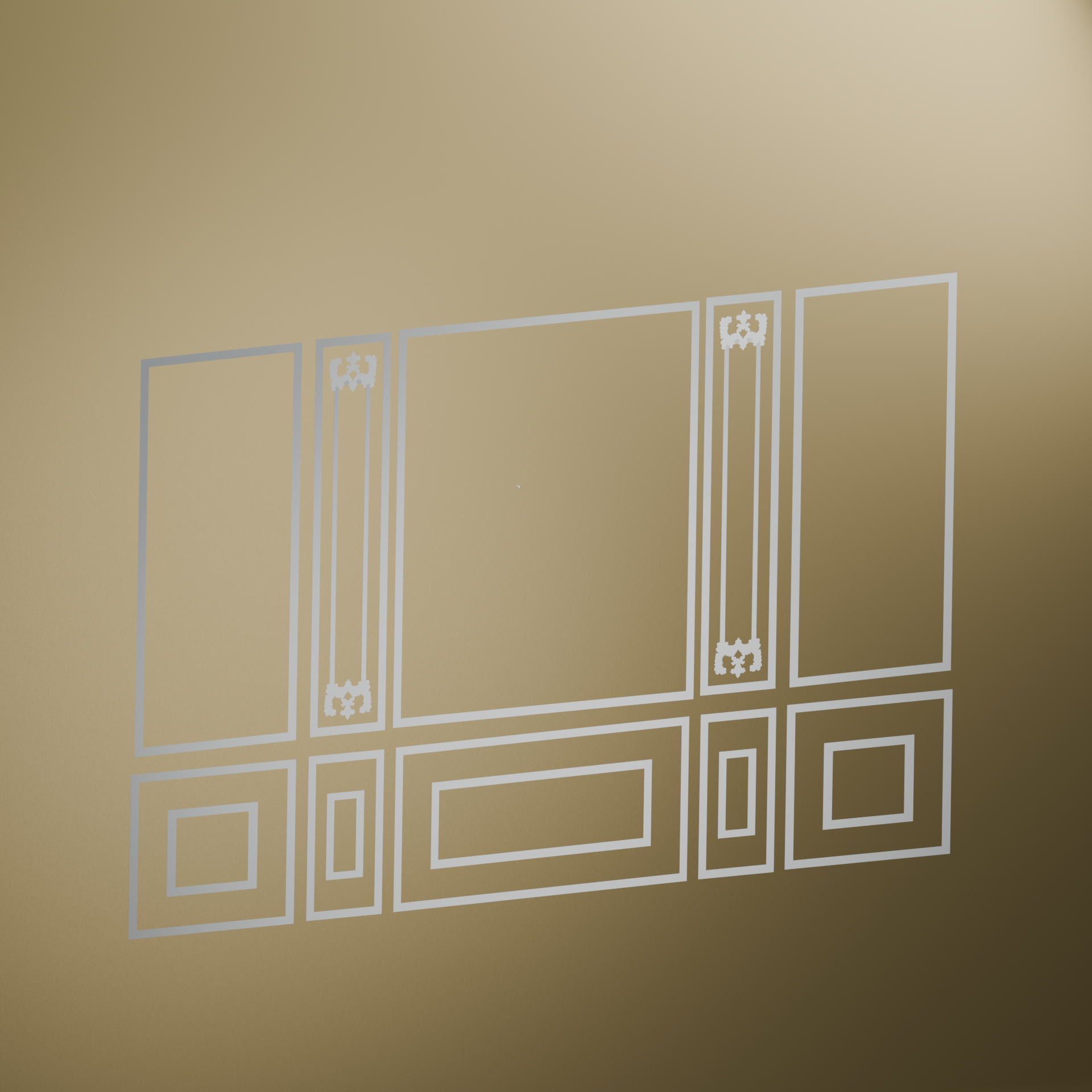 Exquisite Miniature Wall Frames for Dioramas & Dollhouses - 1:6 Scale Architectural Detail