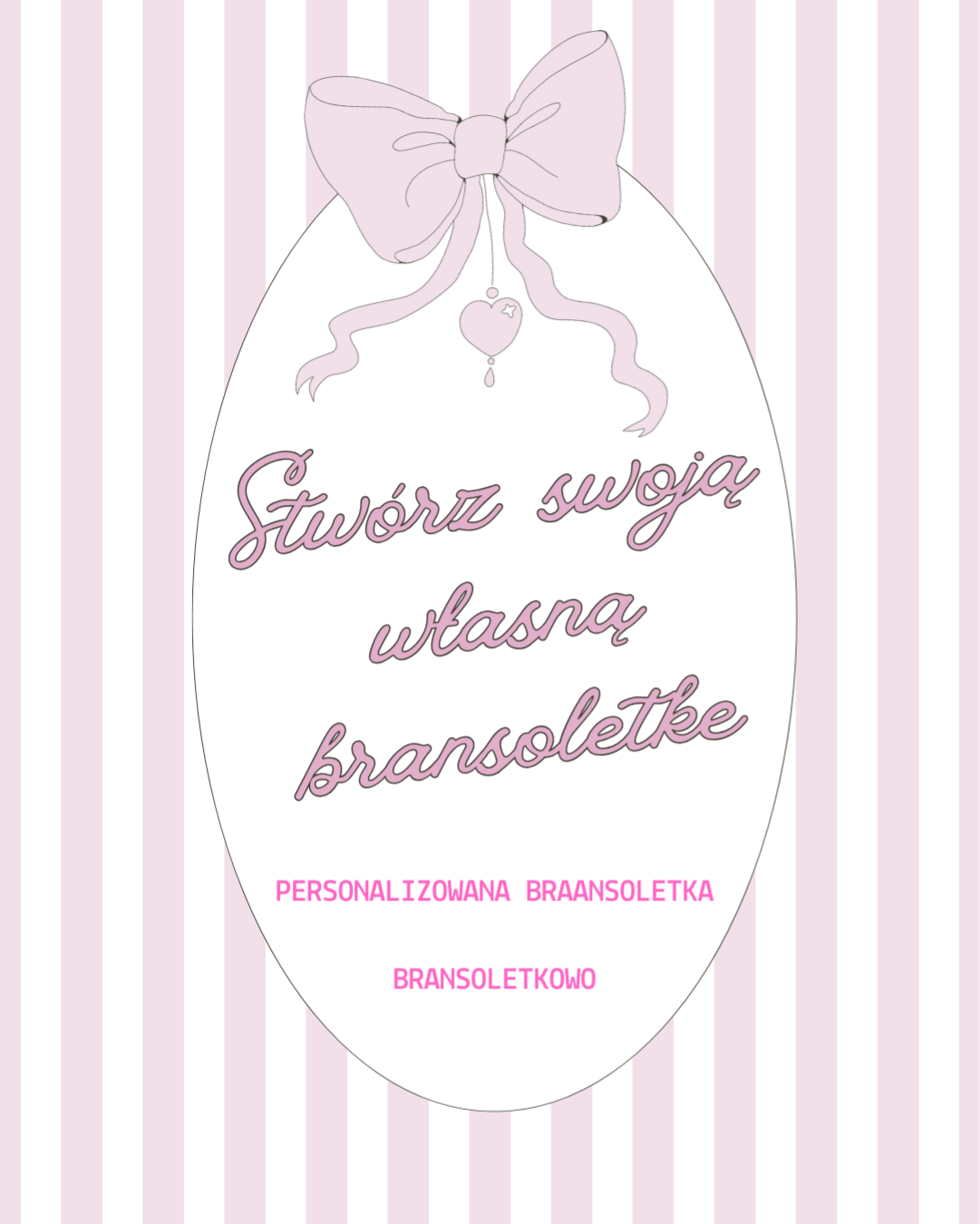 Personalizowana BRANSOLETKA - NAPIS