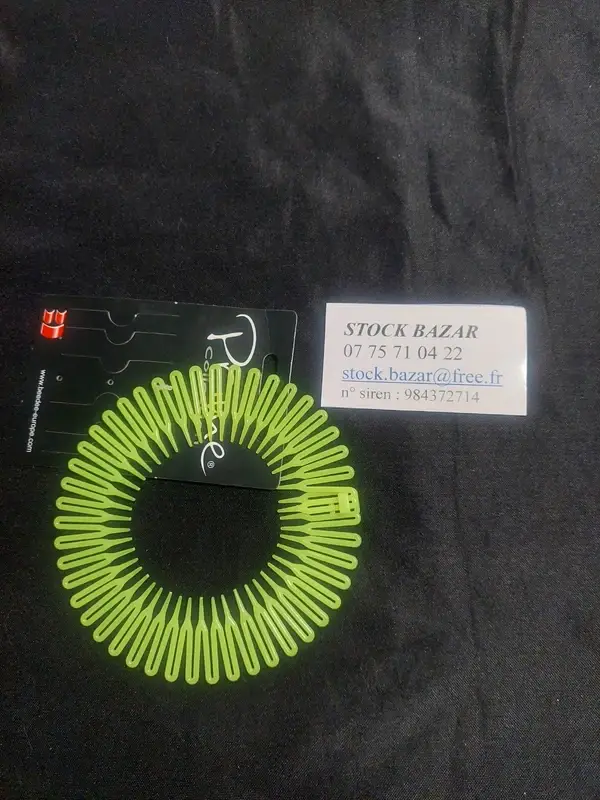 Serre-tête accordéon vert fluo