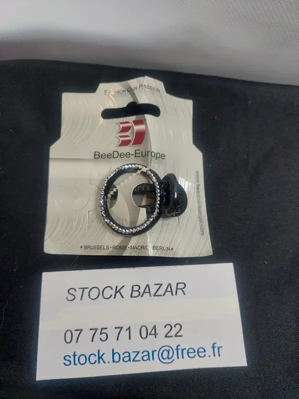 Barrette pince croco modèle cercle avec strass