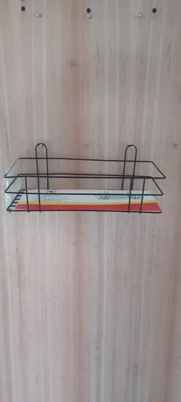 Étagère de douche noire