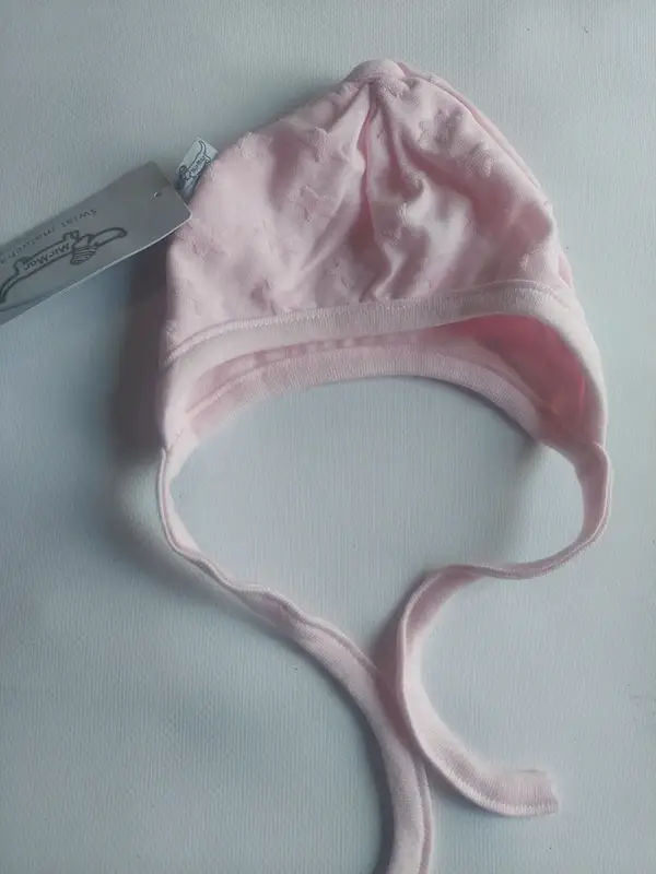 Bonnet rose avec etoiles taille 40 cm