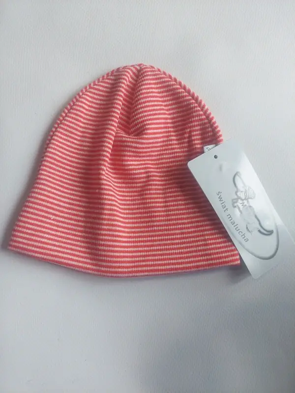 Bonnet rouge à rayures Taille 44 cm