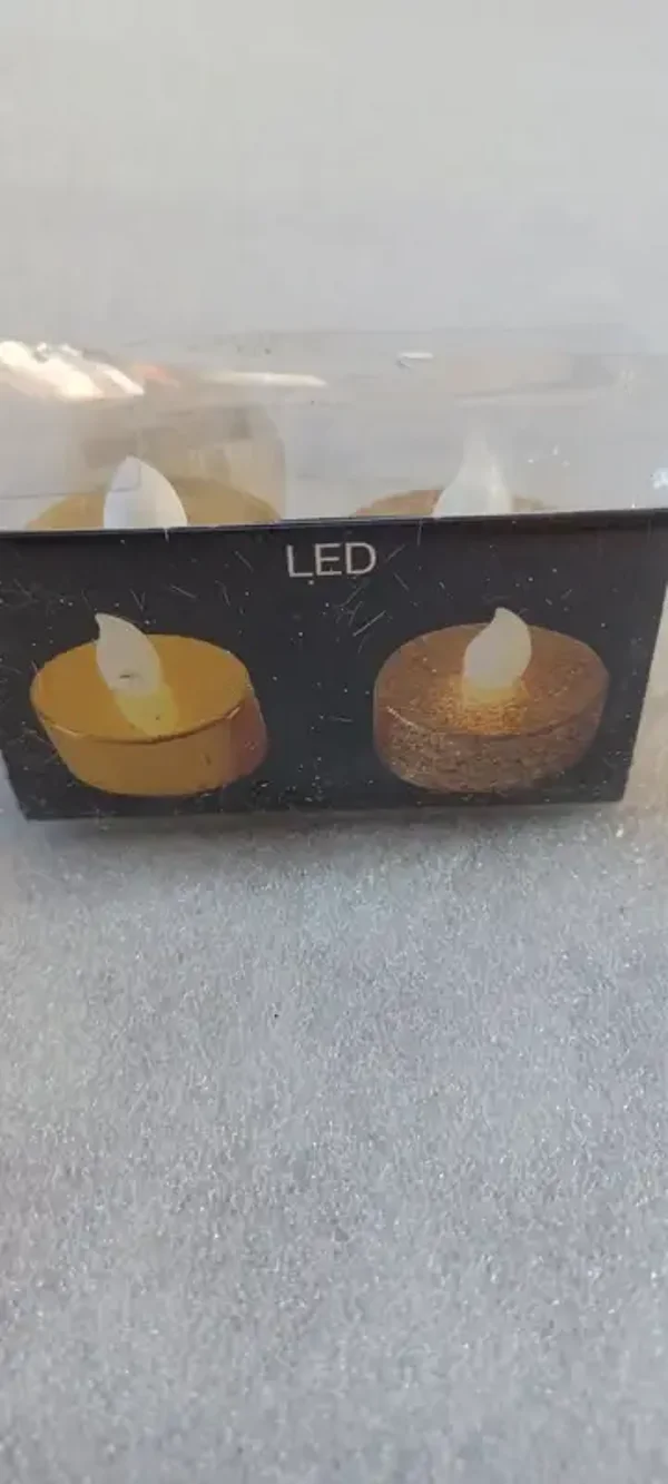 Bougies LED dorées