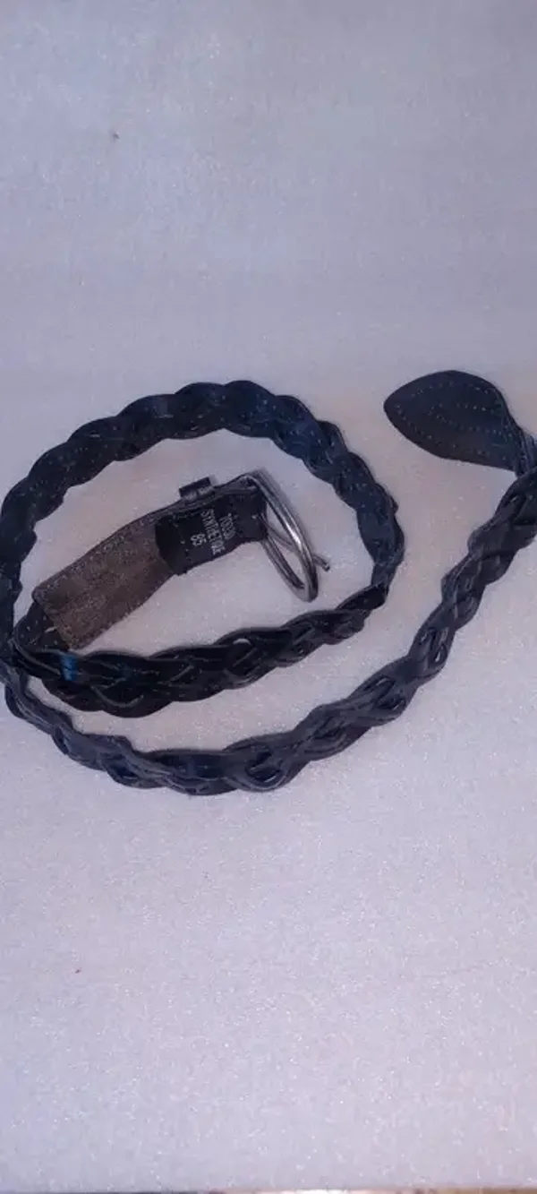 Ceinture tressée noire T85