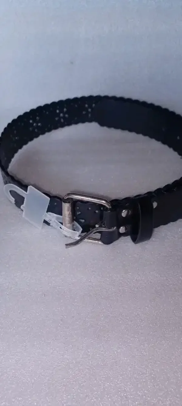 Ceinture "fleur" noire T85