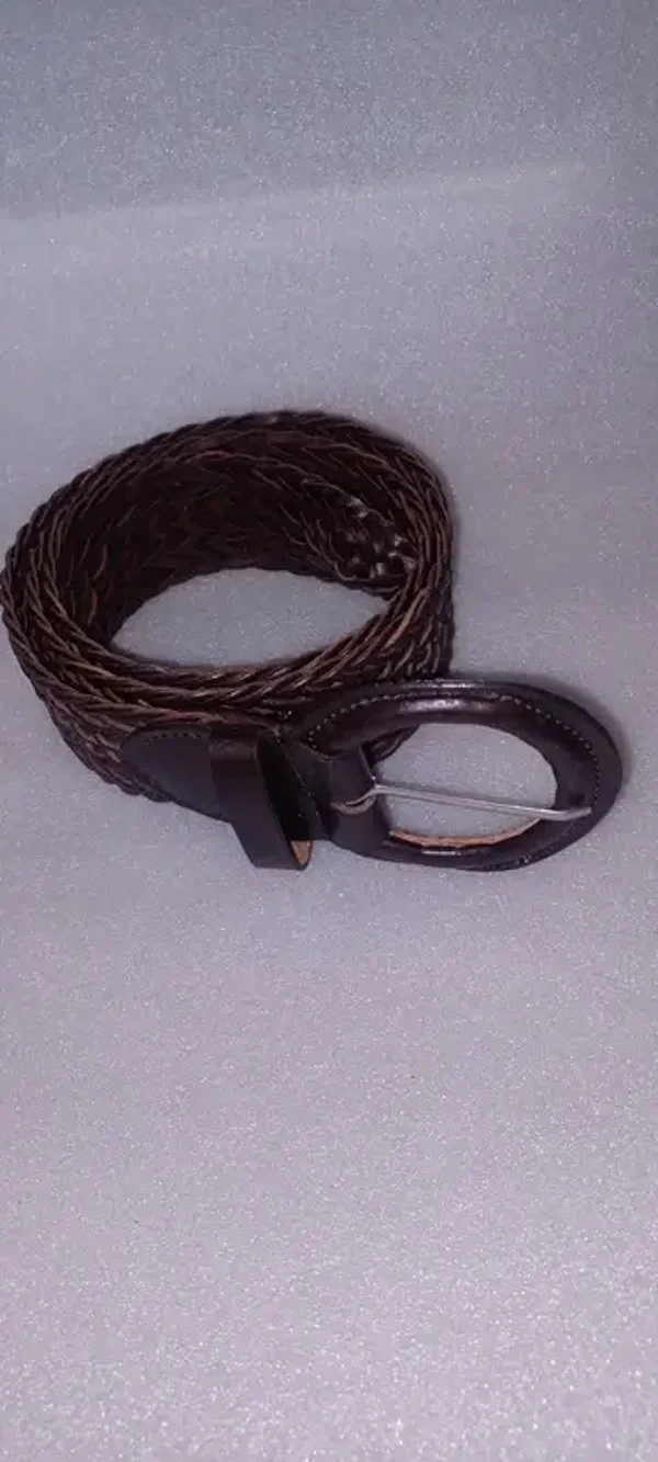 Ceinture tressée marron T85