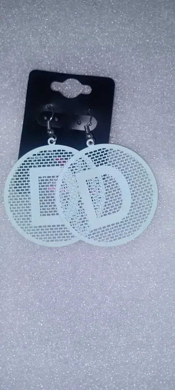 Boucles d'oreilles "D"