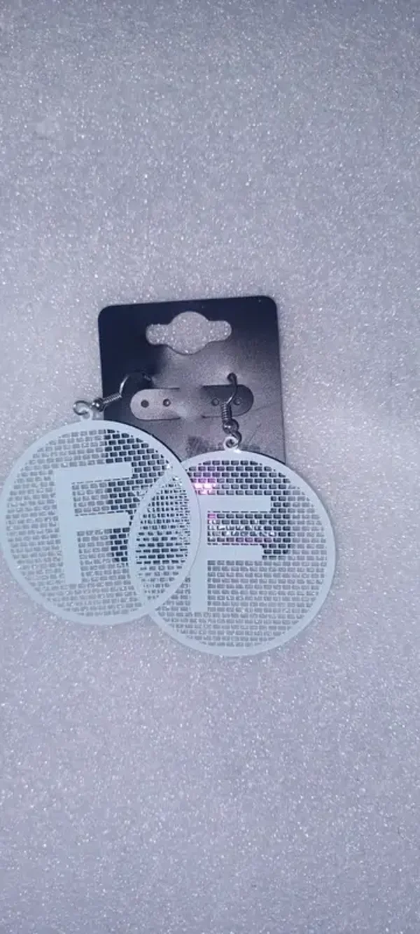 Boucles d'oreilles "F"