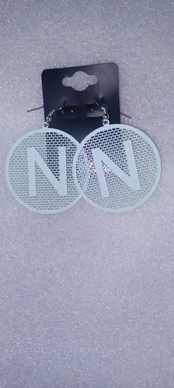 Boucles d'oreilles "N"