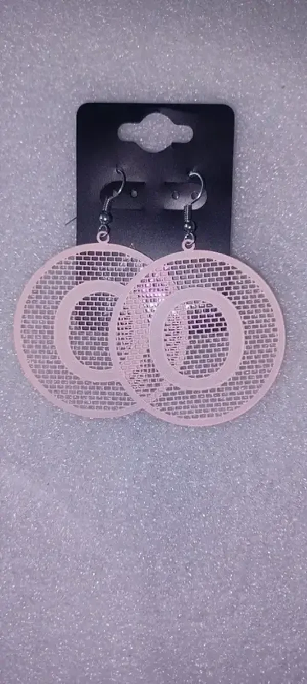 Boucles d'oreilles "O" rose