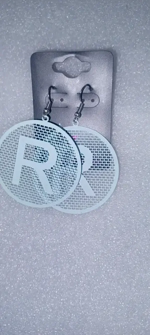 Boucles d'oreilles "R"