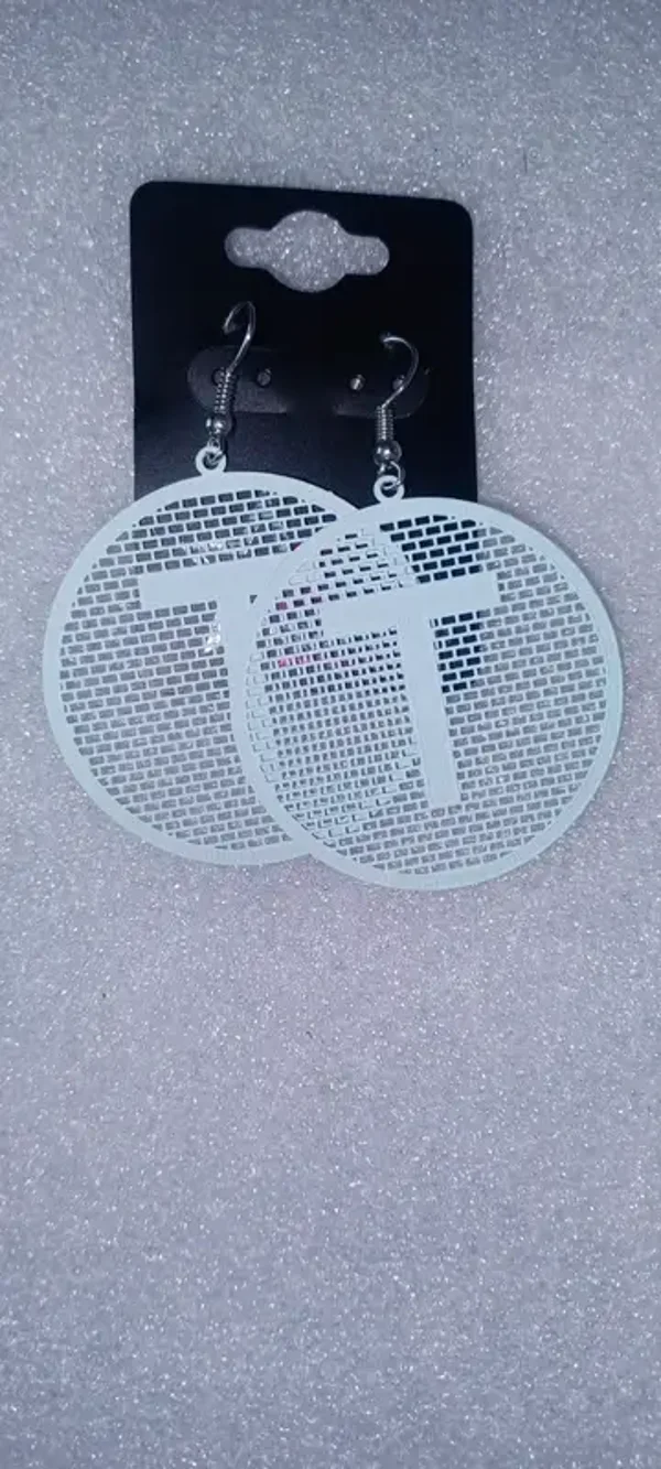 Boucles d'oreilles "T"