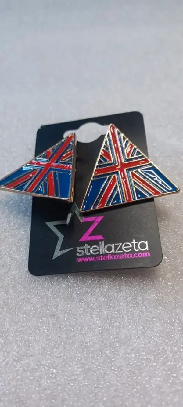 Boucles d'oreilles "drapeau triangulaire"