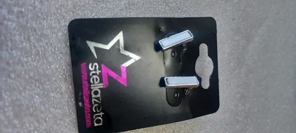 Boucles d'oreilles "rectangle blanc"