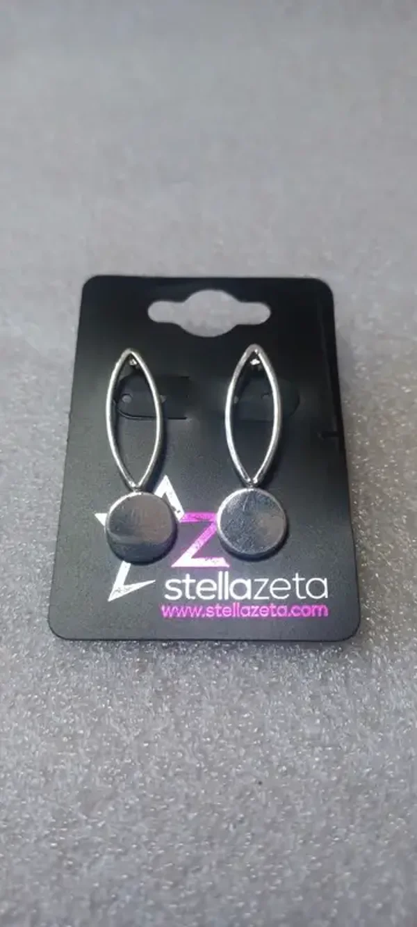 Boucles d'oreilles "oval et cercle"