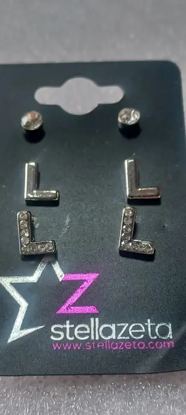Boucles d'oreilles "L", diamant