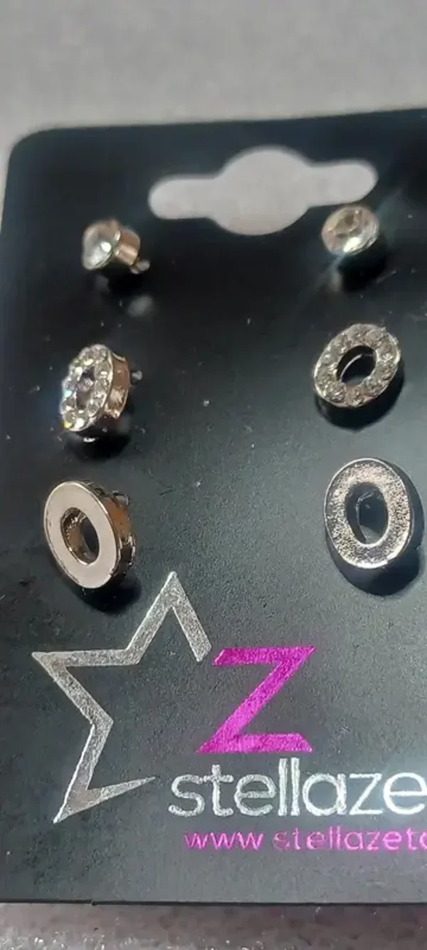 Boucles d'oreilles "O", strass
