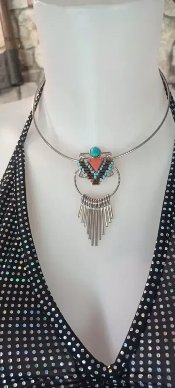 Collier ras de cou "style inca"