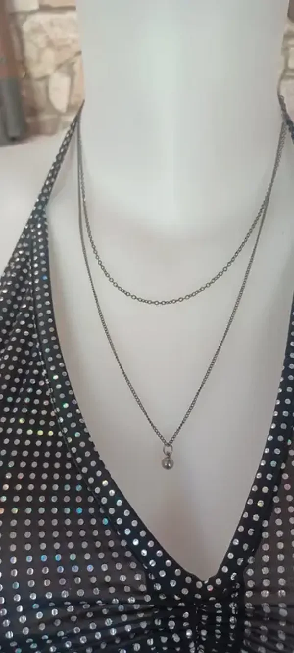Collier "double chaîne"