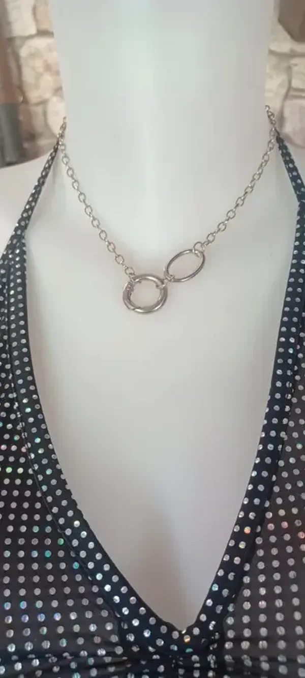 Collier "double anneau"