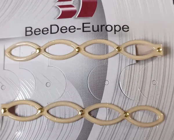 Barrette anneau oval