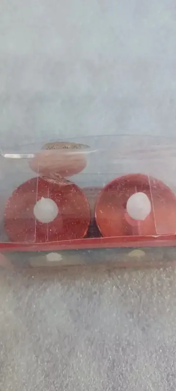Bougies LED rouges brillantes