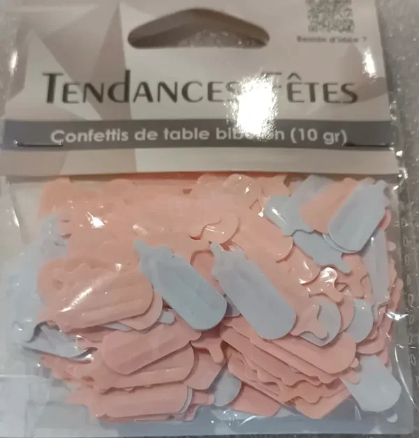Confettis de table "biberon"