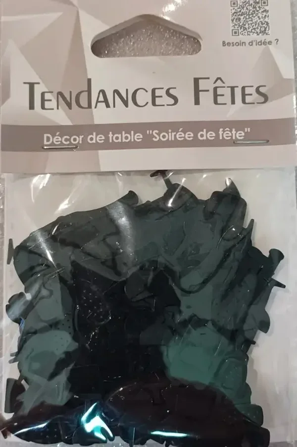 Décor de table "soirée de fête" noir