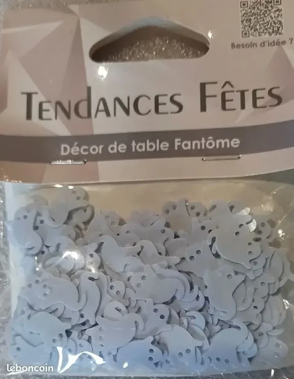 Décor de table "fantôme" mauve