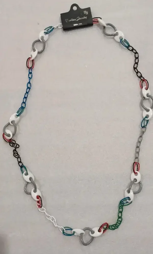 Grand collier multicolore